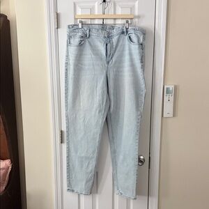 American Eagle Outfitters Light Blue Straight Leg Jeans